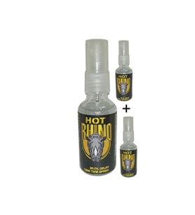 Hot Rhino Long Time Delay Spray For Men 30 ml 3 Adet Geciktirici Sprey