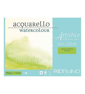 Fabriano Artistico Traditional White Suluboya Blok 300 gr. 31x41 cm. 20 yp. Kaba Grenli Rough 