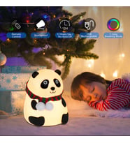 Panda Gece Lambası Çocuklar için Gece Işıkları Dokunmatik Sensörlü Renkli Masa Lambası