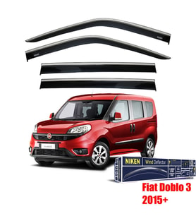 Fiat Doblo 3 Kromlu Cam Rüzgarlığı Niken 2015-2023 arası modeller (Siyah)