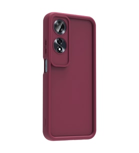 Oppo A60 Kılıf Kamera Korumalı Ananas Silikon Kapak (Mürdüm)