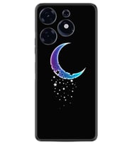 Tecno Spark 10 Pro Kılıf Resimli Desenli Silikon Platinium Series Moon Star 1851