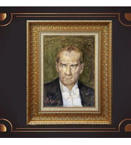 ÖZEL SERİ ALTIN VARAKLI ATATÜRK TABLO S1030