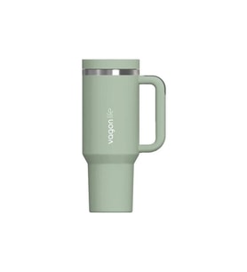 VAGONLİFE KULPLU ÇELİKLİ PİPETLİ/PİPETSİZ RAHAT İÇİM PASLANMAZ ÇELİK TERMOS CUP VGN1103 1200 ML YEŞİ