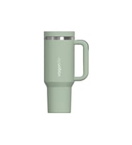 VAGONLİFE KULPLU ÇELİKLİ PİPETLİ/PİPETSİZ RAHAT İÇİM PASLANMAZ ÇELİK TERMOS CUP VGN1103 1200 ML YEŞİ