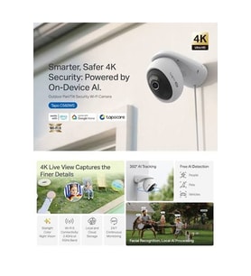 TP-LINK 8MP PTZ OutDoor Kablosuz Pan-Tilt IP Kamera Tapo Tapo C560WS