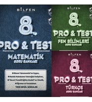 Bilfen Yayıncılık 8. Sınıf Matematik Fen Türkçe Pro Test Soru Bankası Seti