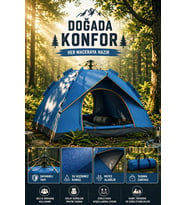 Su Geçirmez Kamp Çadırı Otomatik Kurulum 2 3 Kişilik Outdoor Çadır