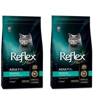 Reflex Plus Tavuklu Sterilised Yetişkin Kedi Maması 1,5 Kg 2'Li Set