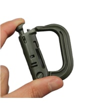 Schulzz Outdoor Kamp Çok Amaçlı MOLLE Sistemli Karabiner Kilit Kanca Haki Renk