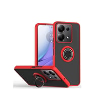 Newface Xiaomi Redmi Note 13 Pro 4G Montreal Yüzüklü Silikon Kapak - Kırmızı