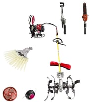 ROYAL DAFU TURBO MOTORLU SIRT TIRPAN ÇİM OT BİÇME MAKİNESİ LÜKS BAHÇIVAN SETİ 7 PARÇA