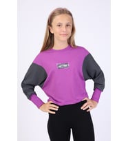 Toontoy Kız Çocuk Sweatshirt (Mor)