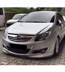 Opel Corsa D Ön Ek Makyajsız Kasa 2006 2007 2008 2009 2010 2011 Mat Siyah Plastik Ön Karlık