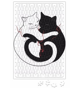 Aşk Kediler Blazing Cat Love Puzzle 240 Parça Yapboz
