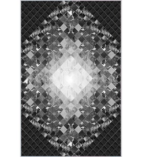 Eliana Home Baskılı, Yıkanabilir Kaymaz Taban Salon Halısı LNA0033-SD1022 100x150 cm (Gri)