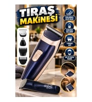 4 Başlıklı Paslanmaz Çelik Bıçaklı Tıraş Makinesi – Tüm Saç Tiplerine Uygun Saç ve Sakal Kesme Cihaz
