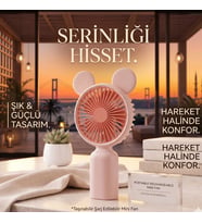 Taşınabilir El Fanı, Şarjlı Mini Vantilatör, 2 Kademeli Şarjlı Mini El Fanı, Çift Hız Ayarlı Portatif Vantilatör, Mini El Tipi Fan
