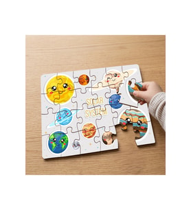 Güneş Sistemi - Solar System Tasarımlı 24 Parça Ahşap Çocuk Puzzle MPK1078