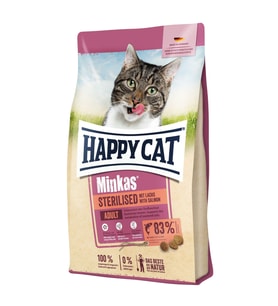 Happy Cat Minkas Somonlu Kısırlaştırılmış Yetişkin Kedi Maması 4kg