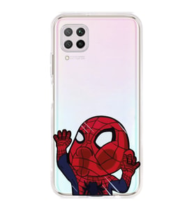 Huawei P40 Lite Uyumlu Örümcek Adam Desenli Şeffaf Telefon Kılıfı