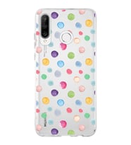 PrintiFy Huawei P30 Lite ile Uyumlu 1mm Slim Fit Water Color 6 Baskılı Şeffaf  Kılıf
