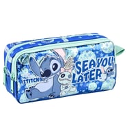 Stitch Desenli Mavi Kalem Kutusu