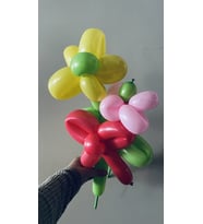 Balon Çiçek Buketi - Küçük ( 2 çiçek )