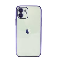 Iphone 11 Kılıf Lensli Silikon - Mor