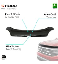 Citroen Uyumlu Jumper ABS Plastik Kaput Rüzgarlığı 2014 Üzeri A+Kalite Parça