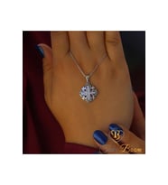 Küçük Haç Kolye, Kudüs Haçı Kolye, Miks Taşlı Haç, Jerusalem Gümüş Kolye, Hristiyan Kolyesi (Gümüş)