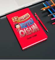 23 Nisan Tasarımlı Kişiye Özel Defter Ve Kalem Seti