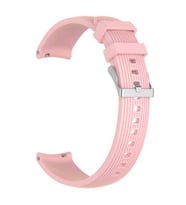 Huawei Watch GT 3 46mm Uyumlu Kordon Silikon Çizgili Spor Yumuşak KRD-18 Kayış