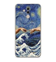 Huawei Mate 20 Lite Uyumlu Baskılı Yumuşak Silikon Şeffaf Telefon Kılıfı
