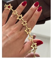 Yildiz bileklik (Rose Gold Altın)