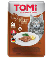 Tomi Kedi Hindi - Ispanak Tahılsız Pouch Mama 100gr (pate)