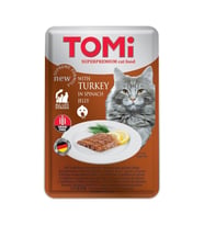 Tomi Kedi Hindi - Ispanak Tahılsız Pouch Mama 100gr (pate)