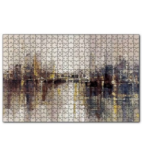 Cakapuzzle Gökdelenler Denizdeki Yansımaları Yağlıboya Puzzle Yapboz MDF (Ahşap) (120 Parça)
