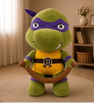 Ninja Kaplumbağa Donatello Peluş Oyuncak – Yumuşak Peluş Karakter Premium Hediye 50 cm