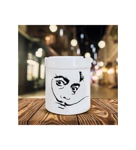 Salvador Dali Baskılı Seramik Küllük