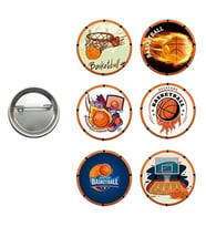 Lisanslı Yaka çanta rozeti BASKETBAL 6LI