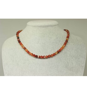 Akik Taşı 6mm Kolye (klipsli) (23660)