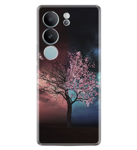 Vivo V29 Kılıf Desenli Silikon Platinium Heaven Tree 1859