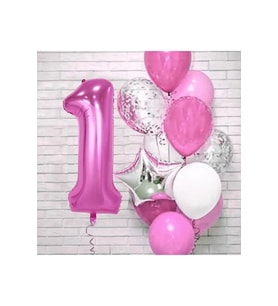 Fuşya Yaş Balon Set 1