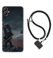 Samsung Galaxy A04E Kılıf Silikon Boyun Askılı İpli Desenli Silikon Warrior 1653