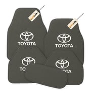 Toyota Logolu 5’li Oto Halı Paspas Takımı – Araca Uyumlu, Estetik ve Konforlu Kullanım (Gri)