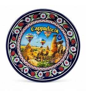 Kapadokya Temalı Seramik Magnet