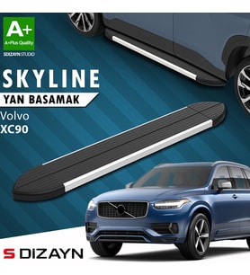 S-Dizayn Volvo XC90 2 Skyline Aluminyum Yan Basamak 193 Cm 2015-2019 A+ Kalite