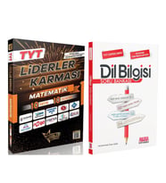 Liderler Karması TYT Matematik 10 Yayın 10 Deneme Kitabı ve AKM Dil Bilgisi Soru Bankası Seti 2 Kitap