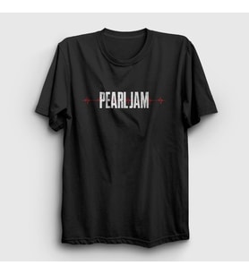 Presmono Unisex Siyah Ekg Pearl Jam T-Shirt 74041tt